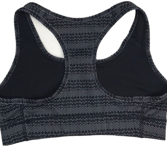 Nike Women's Size XS Victory Zig Dot Dri-Fit Sports Bra Black & White Dot Print - Picture 3 of 9